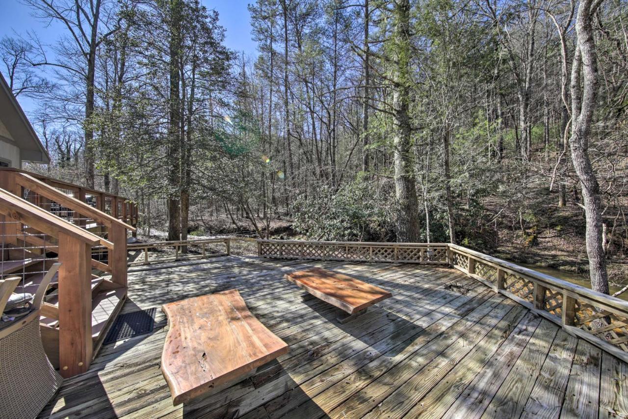 Airy Ellijay Home With Spacious Creekside Deck! Dış mekan fotoğraf